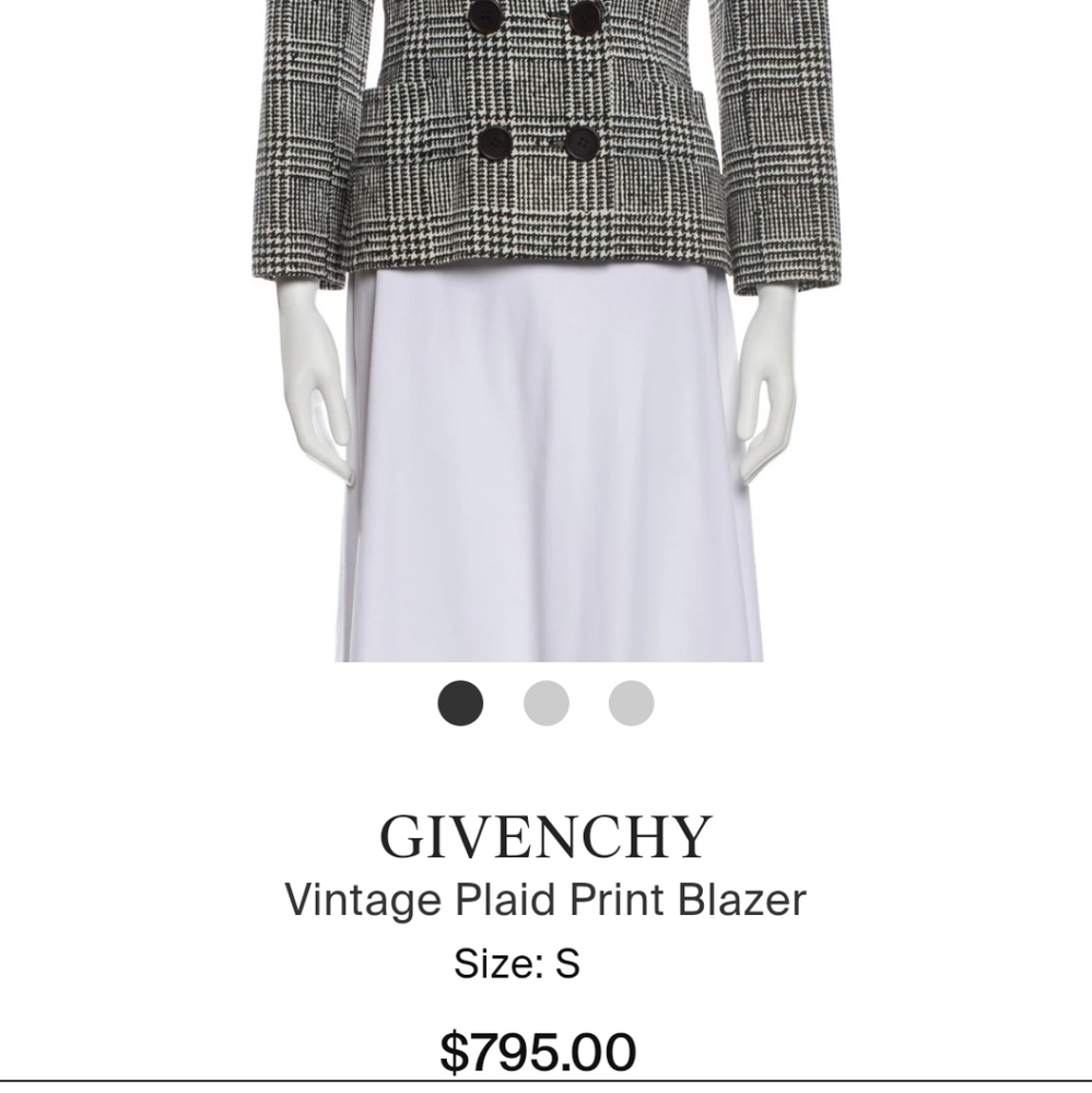 Givenchy Vintage Patterned Blazer - image 7